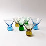 Vintage Drinking Glasses Multi Color (Set of 6)