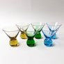 Vintage Drinking Glasses Multi Color (Set of 6)