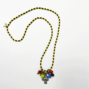 Collage Necklace: Yellow & Black