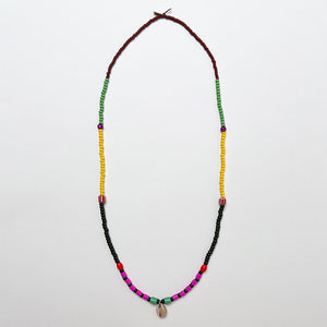 Shell & Mixed Beads Strand Necklace (B)