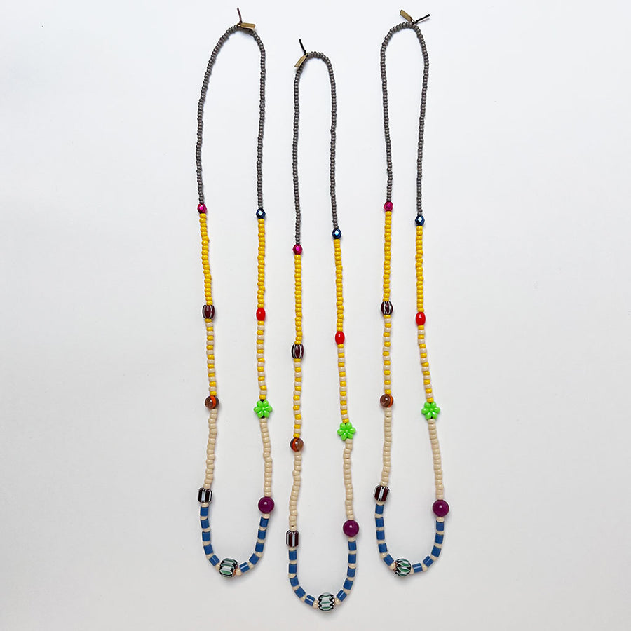 Mixed Beads Strand Necklace (G)