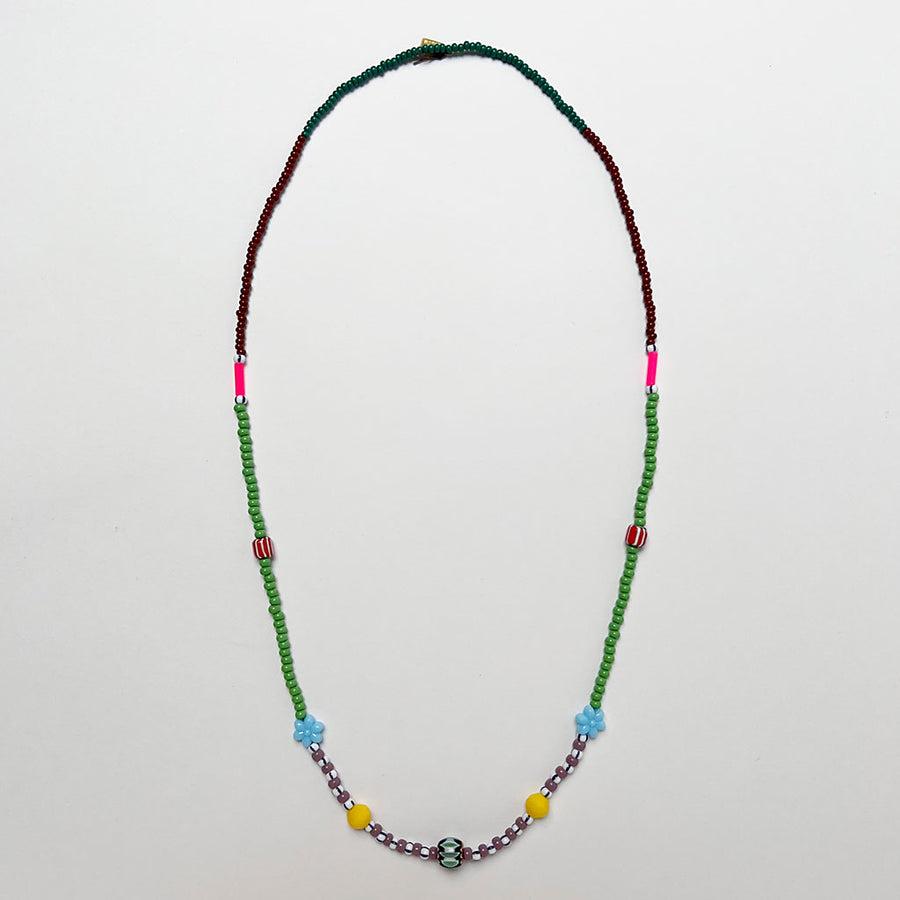 Mixed Beads Strand Necklace (H)