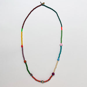 Mixed Beads Strand Necklace (I)