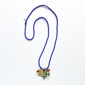 Collage Necklace: Blue (10-8)