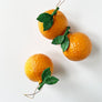 Ripe Orange Glass Ornament