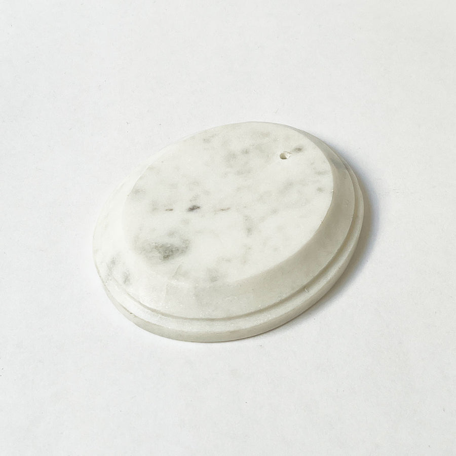 Polished Marble Incense Burner: Oval