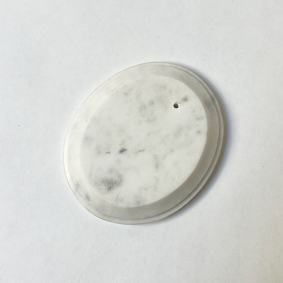 Polished Marble Incense Burner: Oval