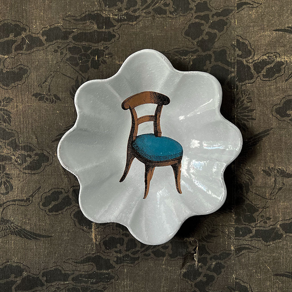 再入荷アイテム Derian John x Villatte de Astier Blue Bowl Scallop Chair 食器