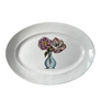 Astier de Villatte x John Derian Blue Vase with Flowers Large Platter
