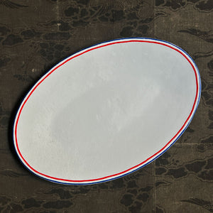 Astier de Villatte Tricolor Oval Platter