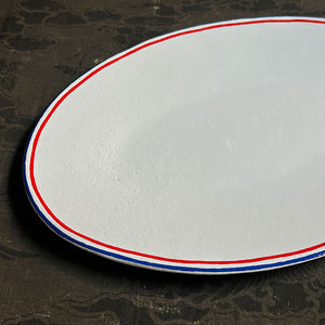 Astier de Villatte Tricolor Oval Platter