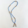 Lariat Hand-Beaded Necklace (Periwinkle)