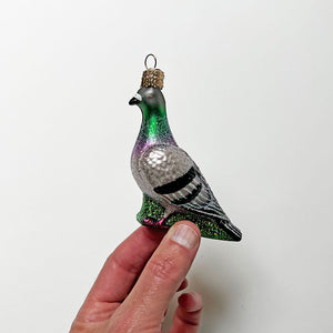 Venice Pigeon Glass Ornament
