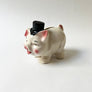 Vintage Pig in a Top Hat Ceramic Coin Bank Made in Japan