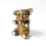 Vintage Metal Seated Piggy Bank with Gems & Bow Tie