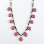 PATCH NYC Treasure Necklace: Vintage Pink Glass Hearts