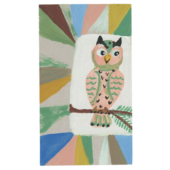 Nathalie Lété: Pink Owl, Original Painting