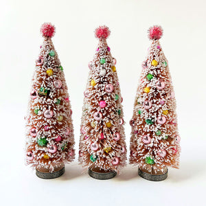 Sparkle Pink Holiday Bristle Tree: Extra Large