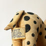 Vintage Spotted Dog Plush Figure Made in Japan