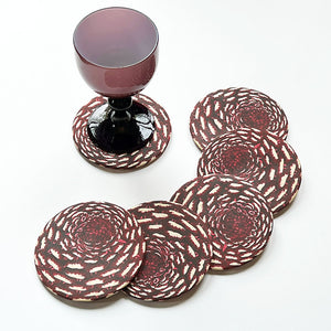 PATCH NYC Purple Dahlia Coaster Set