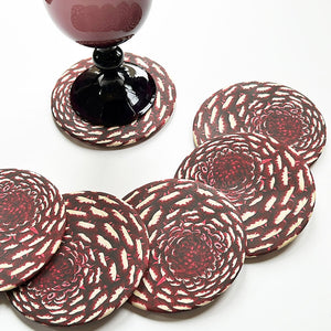 PATCH NYC Purple Dahlia Coaster Set