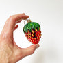 Jumbo Red Strawberry Glass Ornament