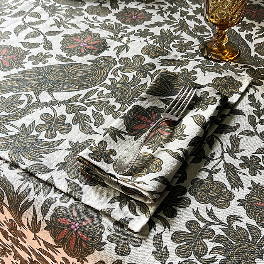 PATCH NYC Regal Bird Spice Linen Placemats (Set of 4)