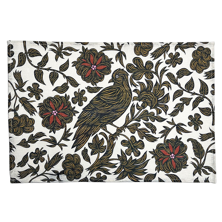 PATCH NYC Regal Bird Spice Linen Placemats (Set of 4)