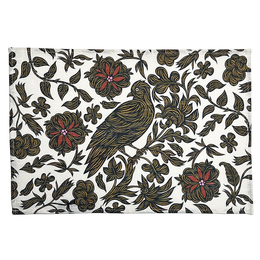 PATCH NYC Regal Bird Spice Linen Placemats (Set of 4)