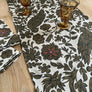 PATCH NYC Regal Bird Spice Linen Table Runner