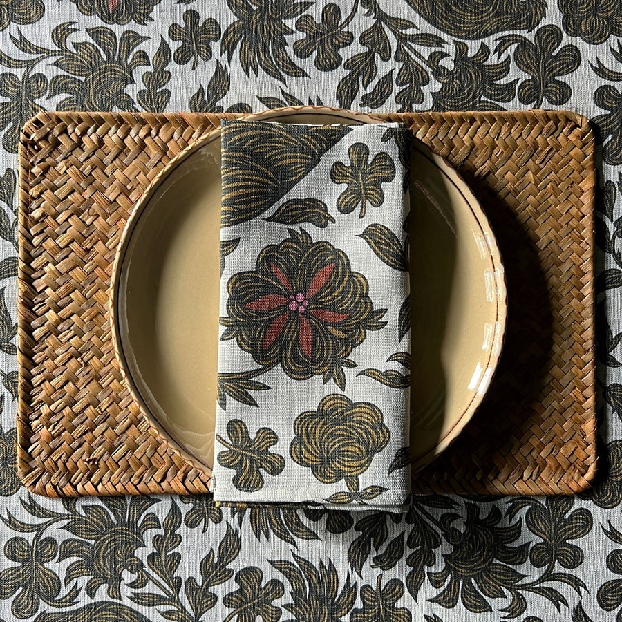 PATCH NYC Regal Bird Spice Linen Napkins (Set of 4)