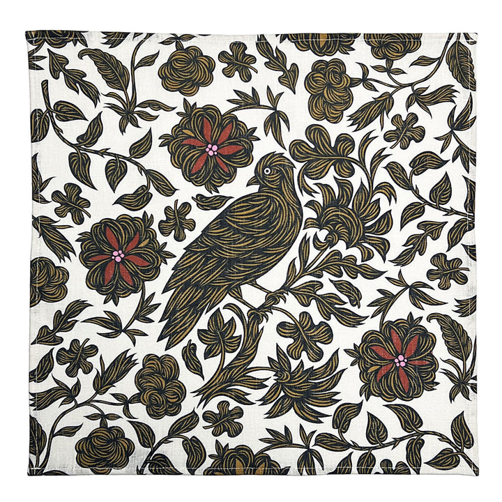 PATCH NYC Regal Bird Spice Linen Napkins (Set of 4)