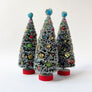 Retro Holiday Bristle Tree: Red Base Large