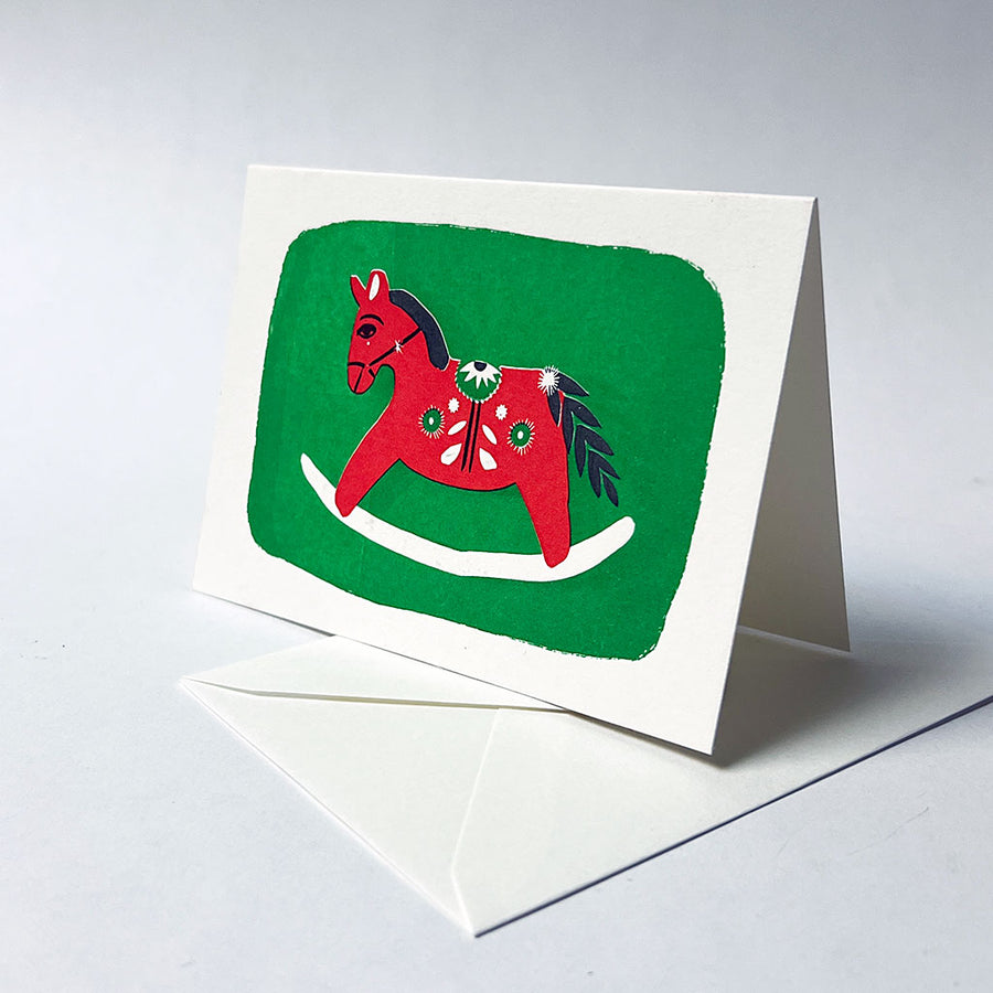 Holiday Notecard Set: Rocking Horse