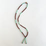 Lariat Hand-Beaded Necklace (Rust)