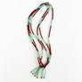 Lariat Hand-Beaded Necklace (Rust)