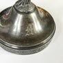 Aesthetic Movement Silver Plated Metal Candle Holder with Crane and "M" Monogram