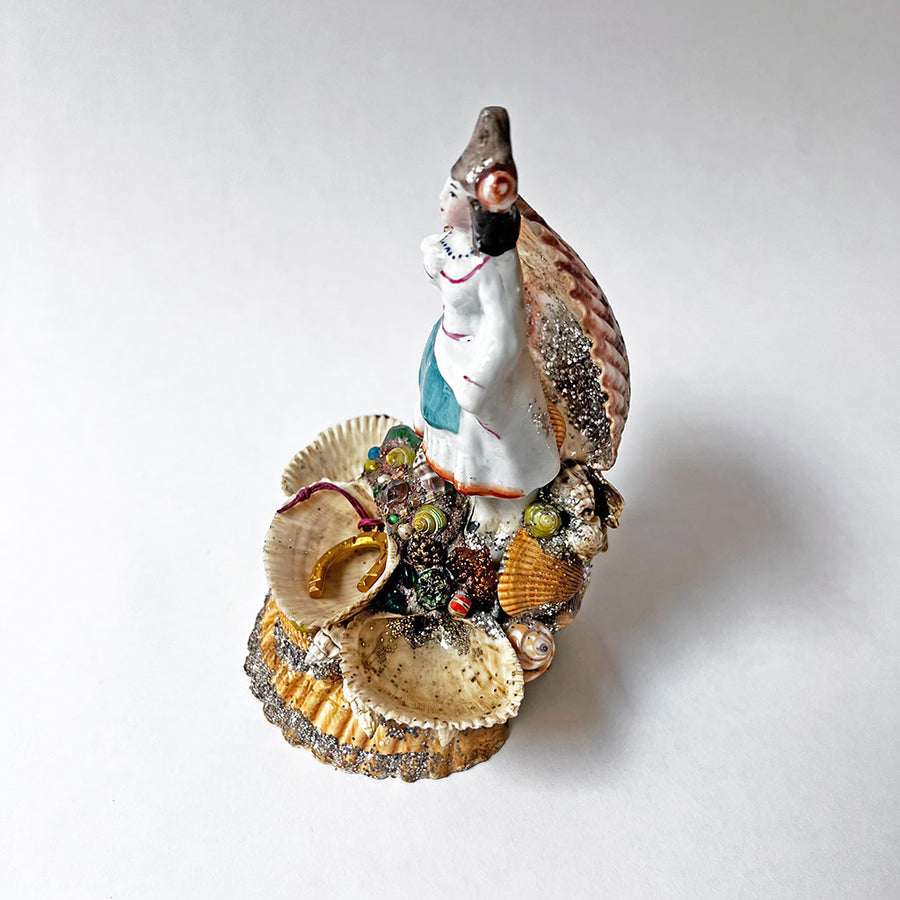 PATCH NYC One of a Kind Sea Shell Souvenir: Lady in a Blue Apron