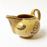 Vintage Ceramic Pitcher with Hand Painted Ship Made in Italy