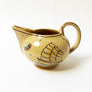 Vintage Ceramic Pitcher with Hand Painted Ship Made in Italy