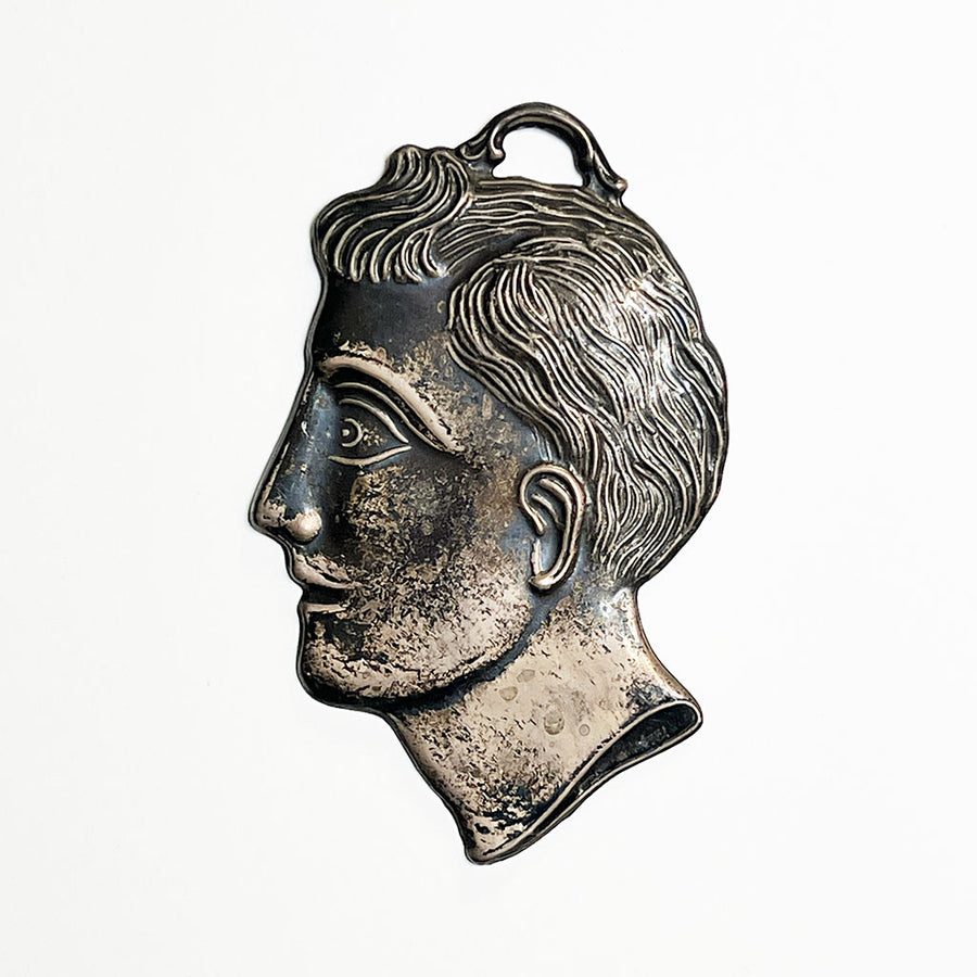 Vintage Ex Voto Man's Profile Made in Italy