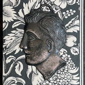 Vintage Ex Voto Man's Profile Made in Italy