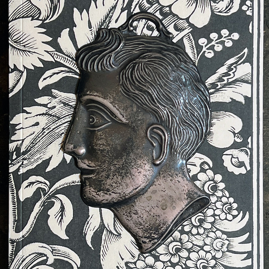 Vintage Ex Voto Man's Profile Made in Italy