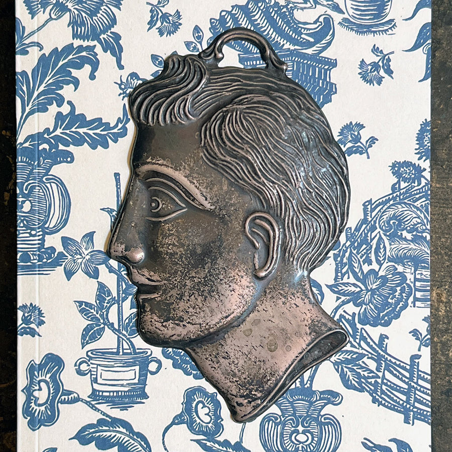 Vintage Ex Voto Man's Profile Made in Italy