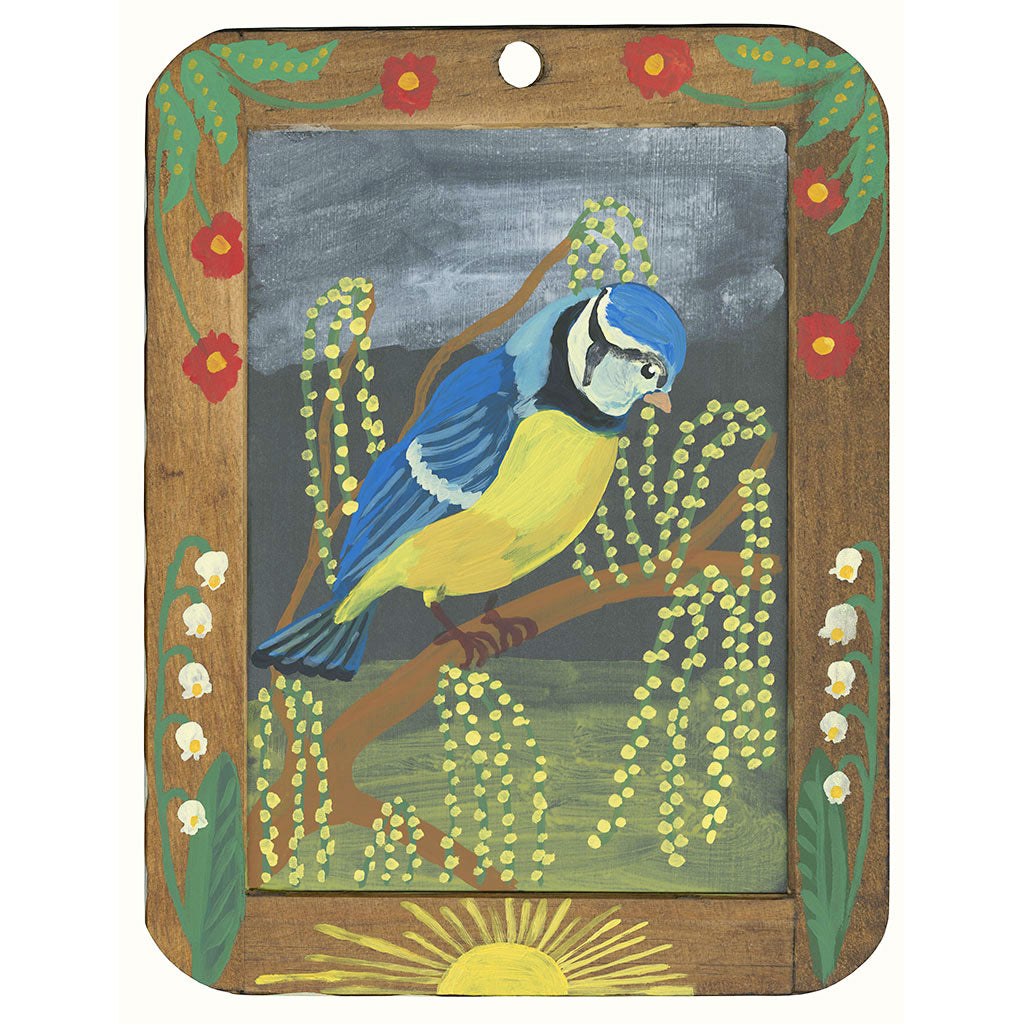 Nathalie Lété: Blue & Yellow Bird, Original Painting – PATCH NYC