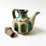 Vintage Stoneware Pitcher with Lid