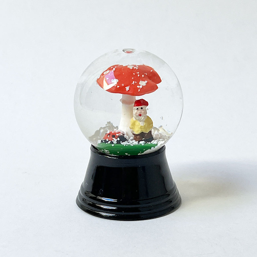 Mini Snow Globe with Mushroom, Lady Bug & Gnome Made in Austria