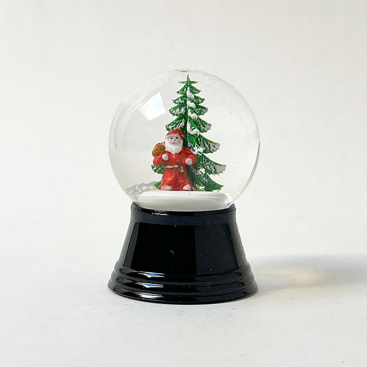 Mini Snow Globe with Santa Claus & Tree Made in Austria