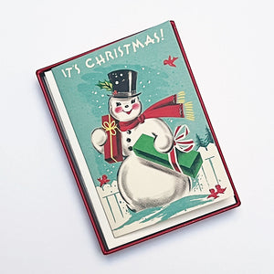 Holiday Notecard Set: Snowman with Gifts