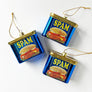 Spam Canned Ham Glass Ornament
